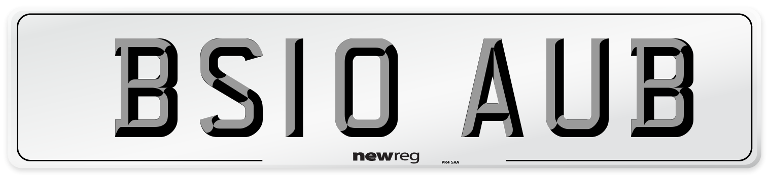 BS10 AUB Number Plate from New Reg